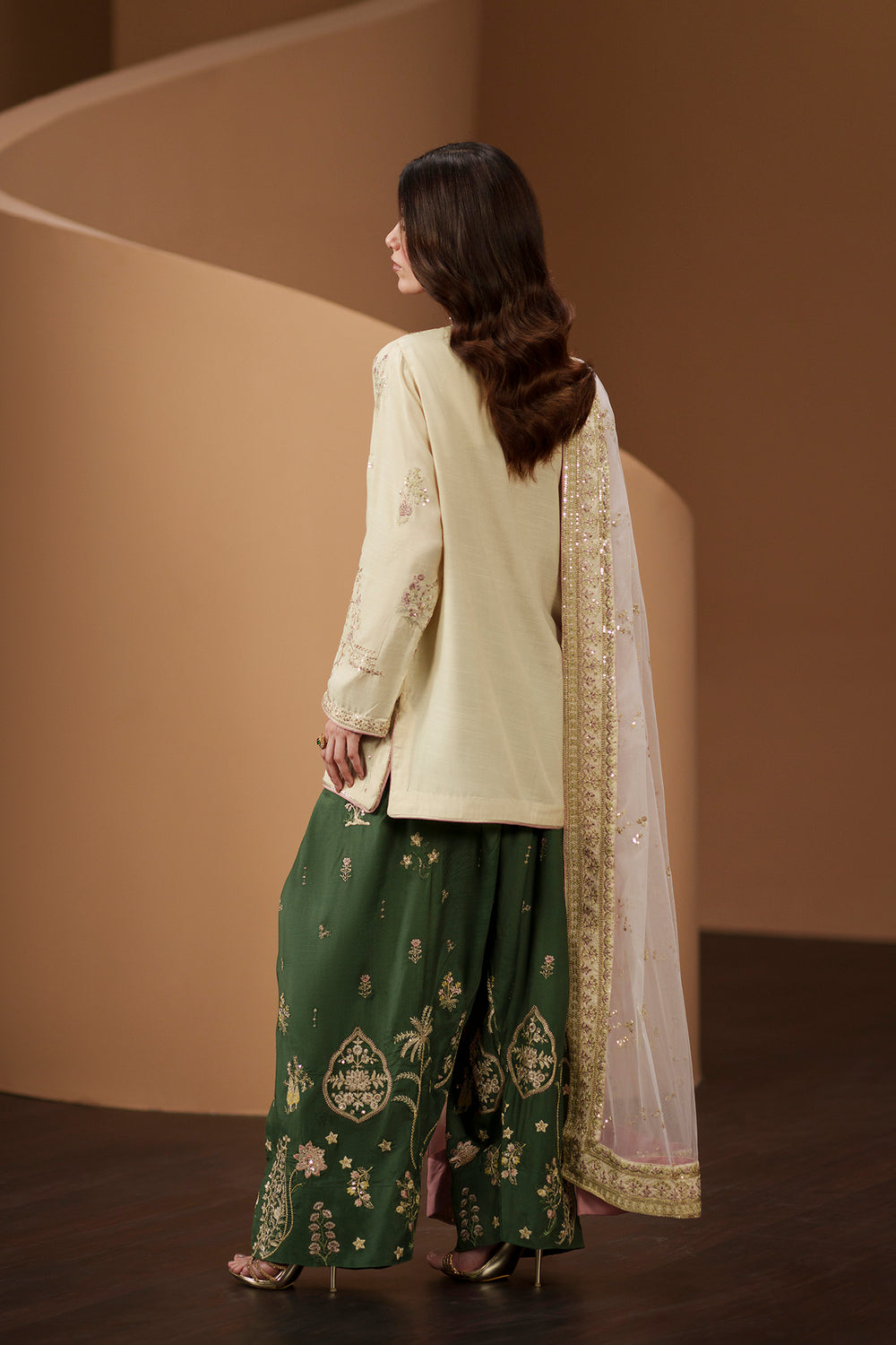 ETHNIC 3PC WEDDING COLLECTION EMBROIDERED SUIT