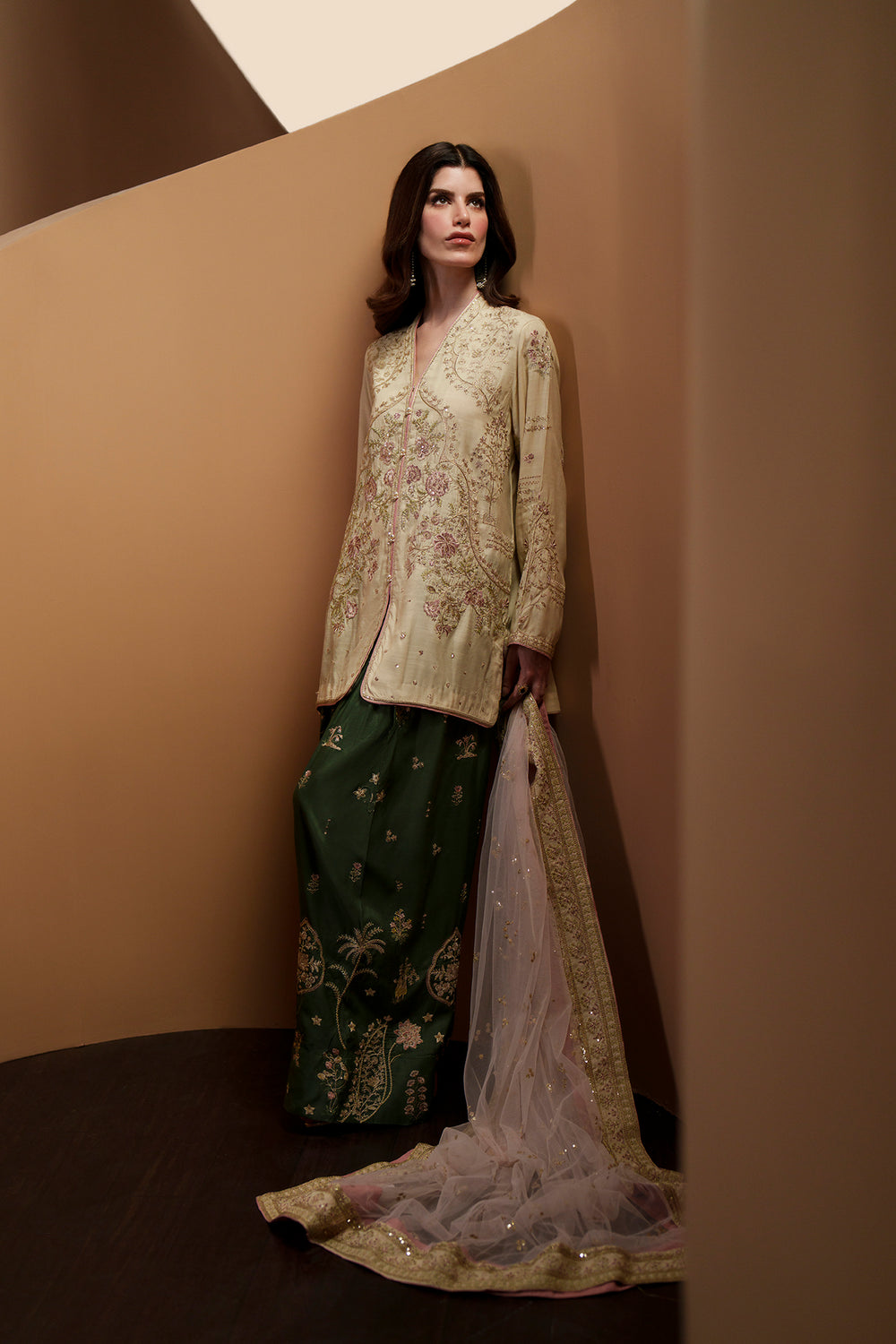 ETHNIC 3PC WEDDING COLLECTION EMBROIDERED SUIT