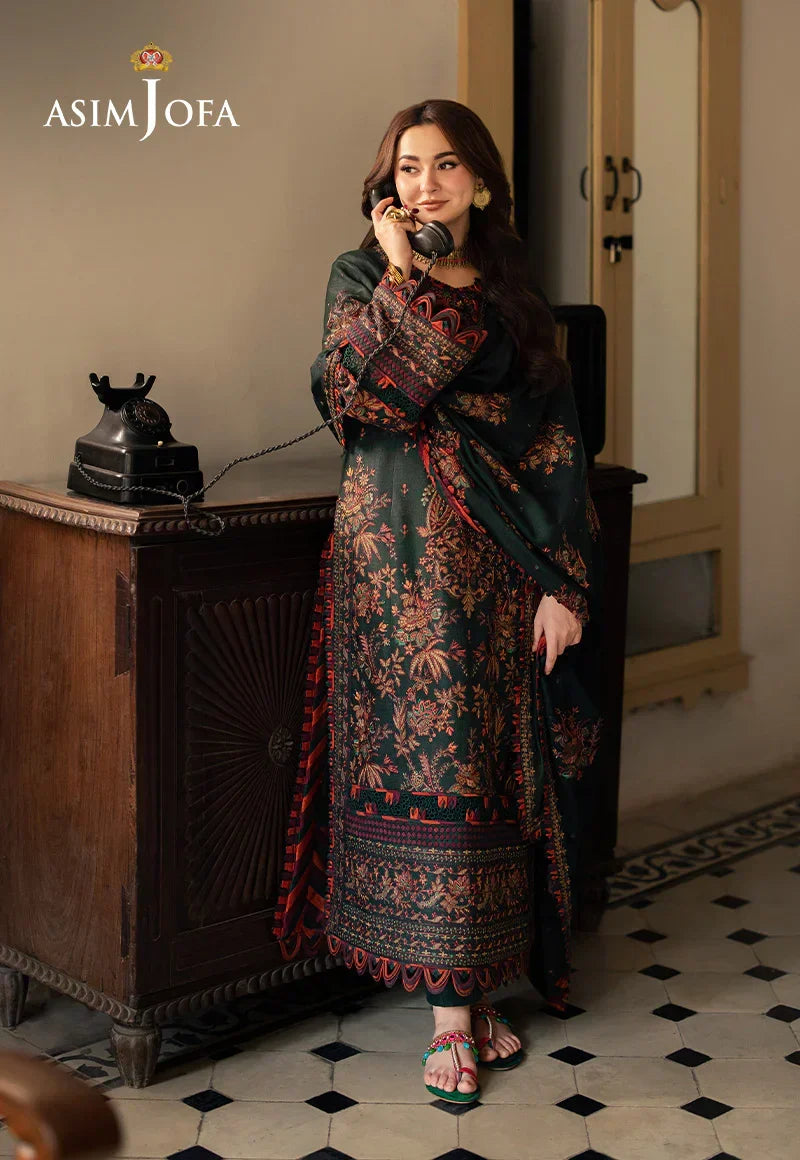 3PC DHANAK EMBROIDERED UNSTICHED SUIT 259