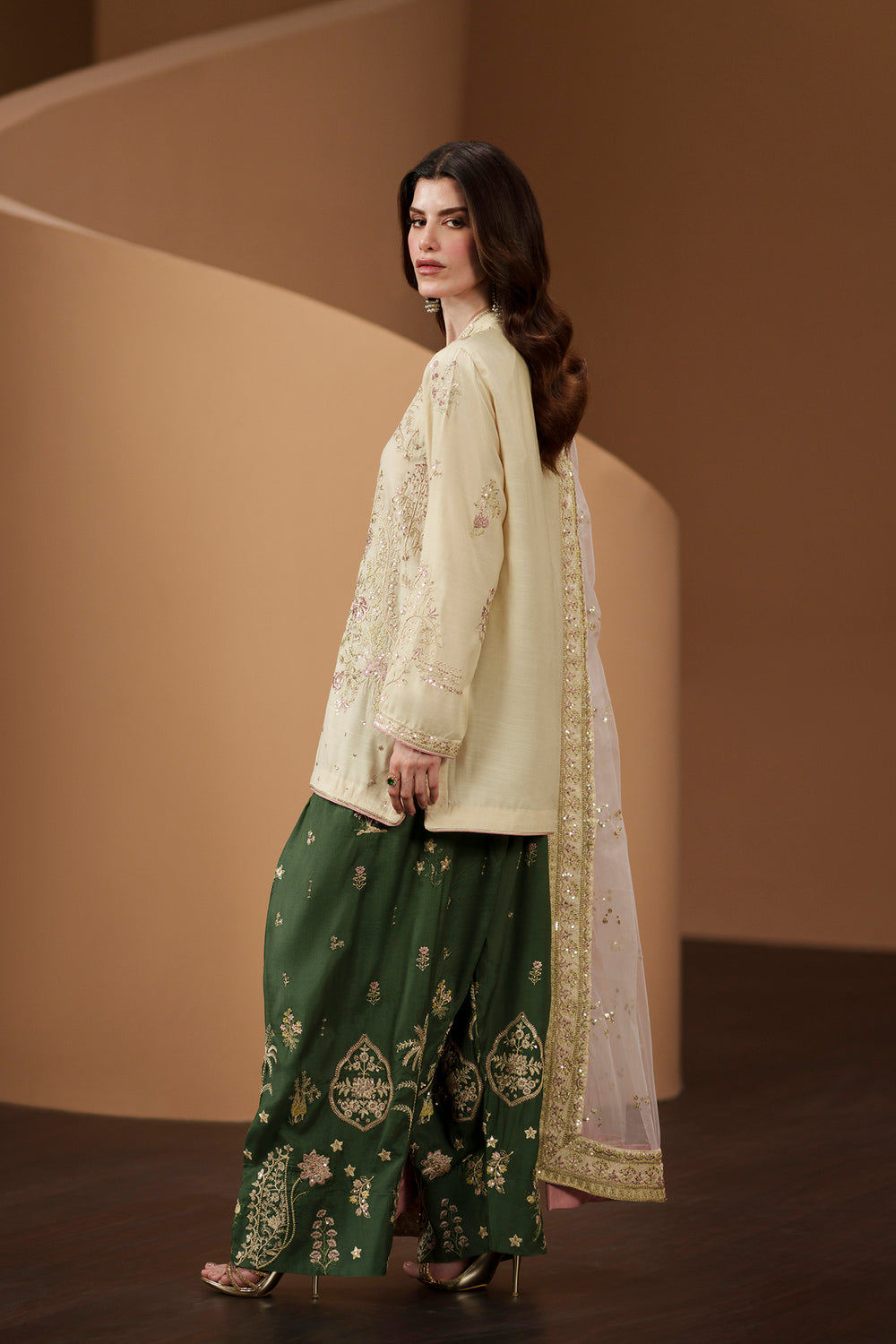 ETHNIC 3PC WEDDING COLLECTION EMBROIDERED SUIT