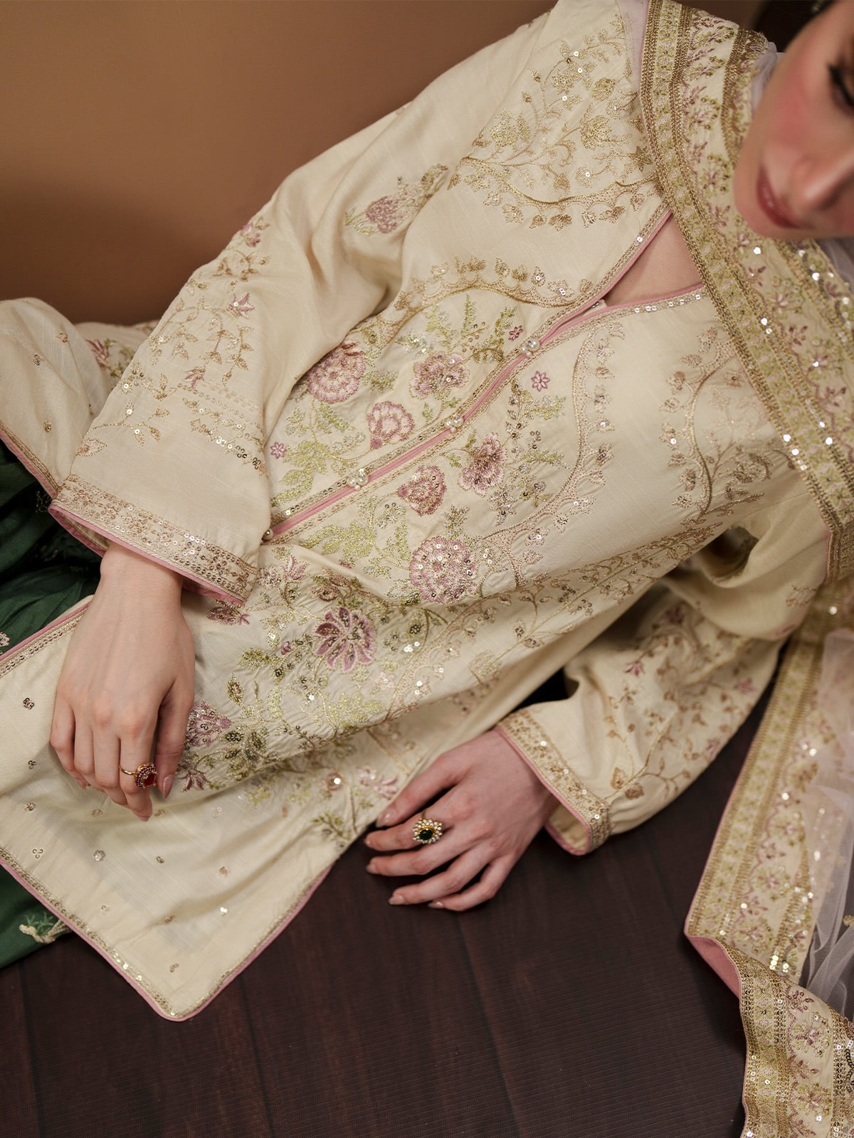 ETHNIC 3PC WEDDING COLLECTION EMBROIDERED SUIT